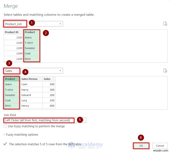 Master Excel Left Join:3 phương pháp đã được chứng minh bằng Power Query và Table Tools 