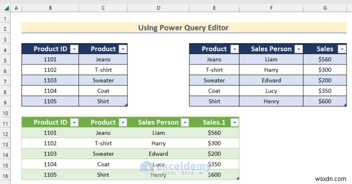 Master Excel Left Join:3 phương pháp đã được chứng minh bằng Power Query và Table Tools 