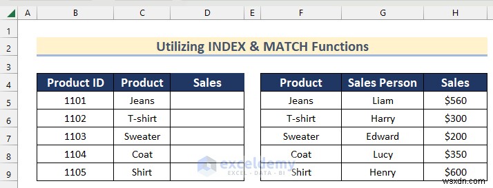 Master Excel Left Join:3 phương pháp đã được chứng minh bằng Power Query và Table Tools 