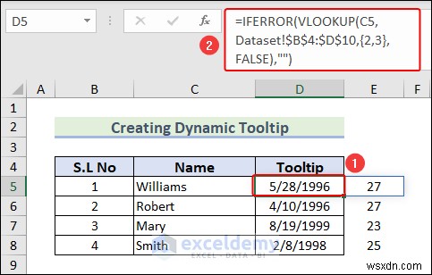 Xây dựng chú giải công cụ động trong Excel:Hướng dẫn từng bước