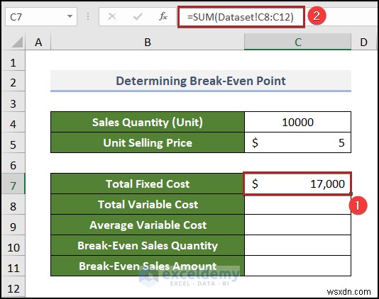 Tạo biểu đồ phân tích hòa vốn trong Excel:Hướng dẫn từng bước 