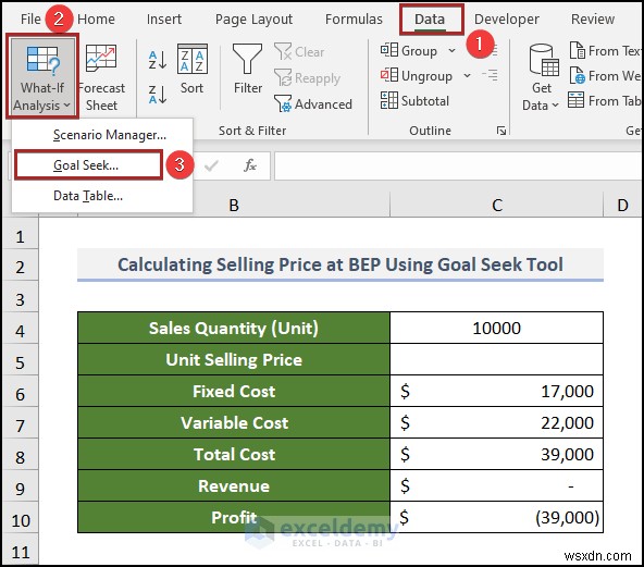 Tạo biểu đồ phân tích hòa vốn trong Excel:Hướng dẫn từng bước 