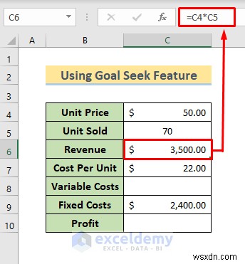 Phân tích hòa vốn chính trong Excel:3 phương pháp đã được chứng minh 