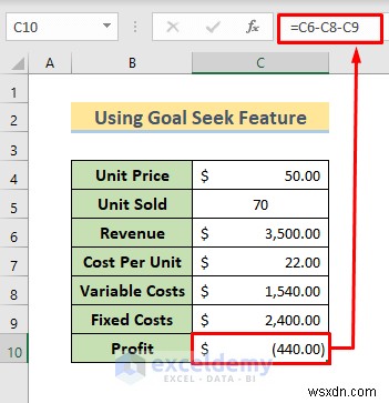Phân tích hòa vốn chính trong Excel:3 phương pháp đã được chứng minh 