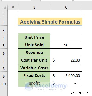 Phân tích hòa vốn chính trong Excel:3 phương pháp đã được chứng minh 