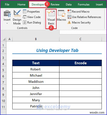 Hướng dẫn từng bước để mã hóa dữ liệu trong Excel bằng VBA