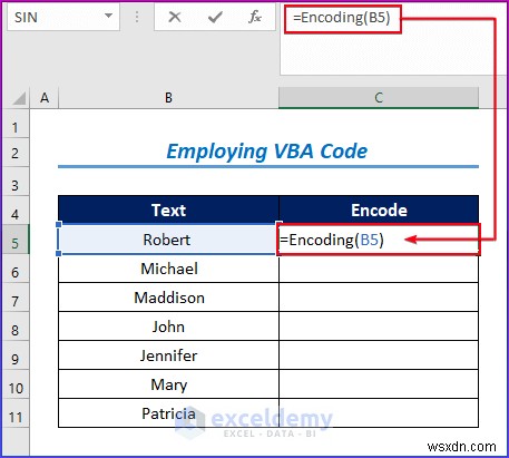 Hướng dẫn từng bước để mã hóa dữ liệu trong Excel bằng VBA