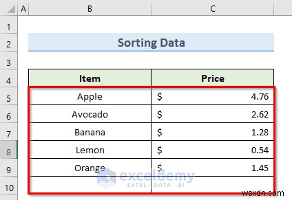 Khắc phục lỗi bộ lọc Excel dừng ở hàng trống – 4 giải pháp nhanh 