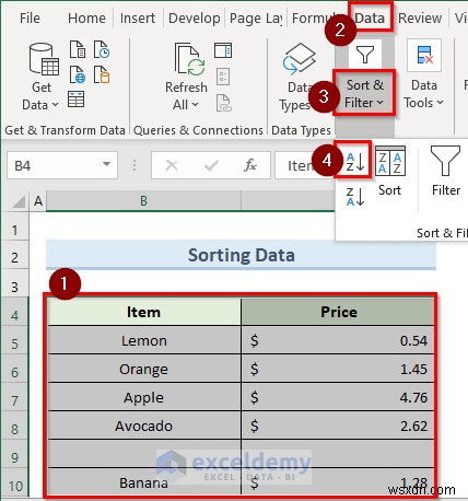 Khắc phục lỗi bộ lọc Excel dừng ở hàng trống – 4 giải pháp nhanh 