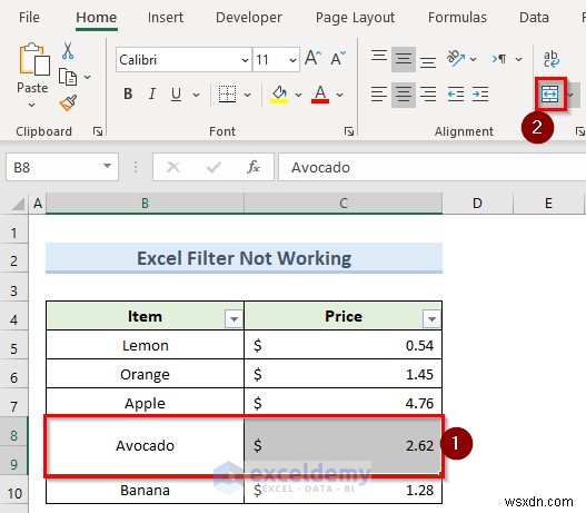 Khắc phục lỗi bộ lọc Excel dừng ở hàng trống – 4 giải pháp nhanh 