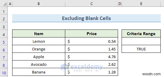 Khắc phục lỗi bộ lọc Excel dừng ở hàng trống – 4 giải pháp nhanh 