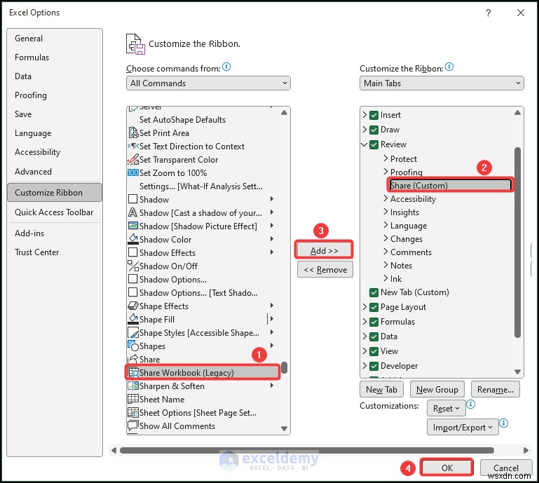 Khắc phục tùy chọn sổ làm việc không chia sẻ màu xám trong Excel – Giải pháp nhanh chóng và dễ dàng 