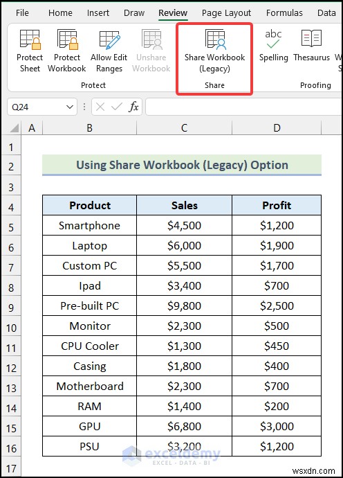 Khắc phục tùy chọn sổ làm việc không chia sẻ màu xám trong Excel – Giải pháp nhanh chóng và dễ dàng 