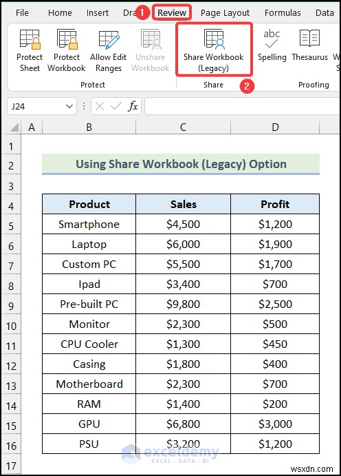 Khắc phục tùy chọn sổ làm việc không chia sẻ màu xám trong Excel – Giải pháp nhanh chóng và dễ dàng 