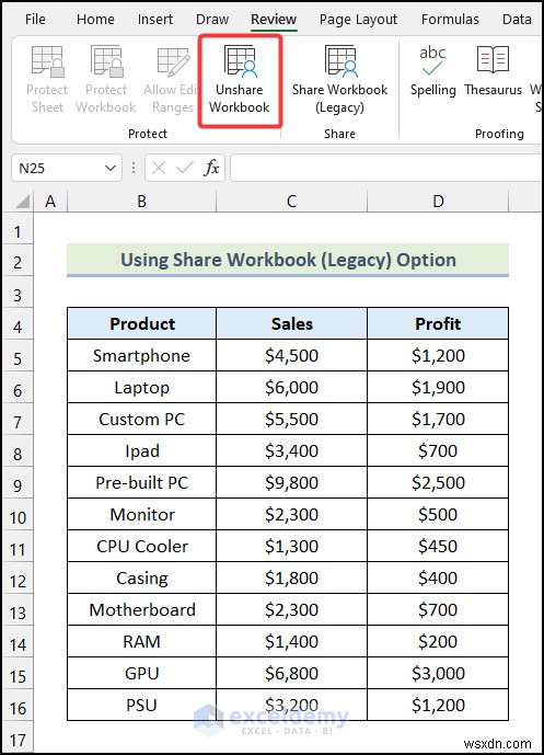 Khắc phục tùy chọn sổ làm việc không chia sẻ màu xám trong Excel – Giải pháp nhanh chóng và dễ dàng 