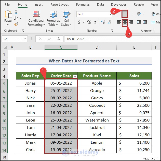 Cách khắc phục sự cố bộ lọc ngày của Excel trong báo cáo doanh số bán hàng tạp hóa 