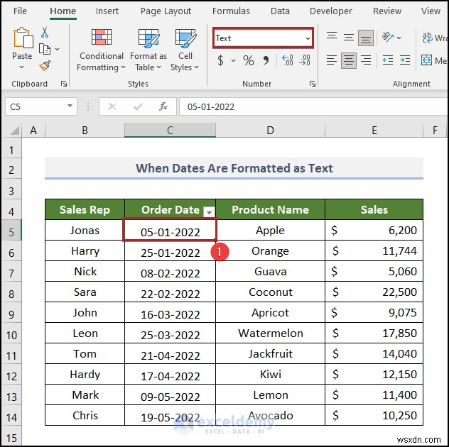 Cách khắc phục sự cố bộ lọc ngày của Excel trong báo cáo doanh số bán hàng tạp hóa 