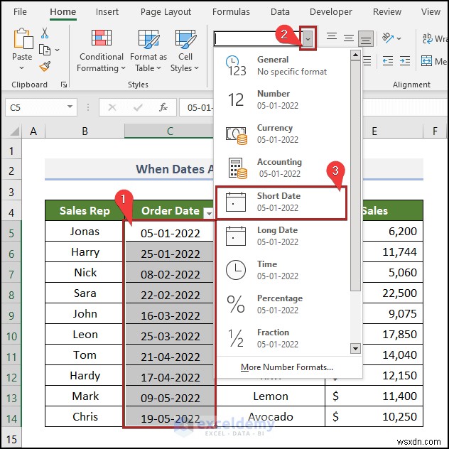 Cách khắc phục sự cố bộ lọc ngày của Excel trong báo cáo doanh số bán hàng tạp hóa 