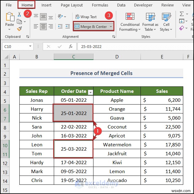 Cách khắc phục sự cố bộ lọc ngày của Excel trong báo cáo doanh số bán hàng tạp hóa 