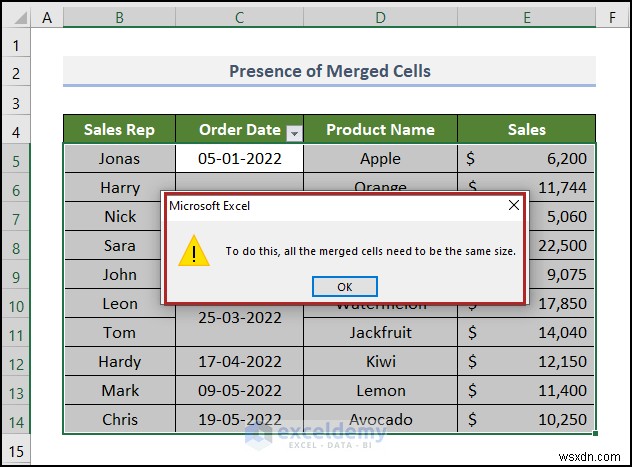 Cách khắc phục sự cố bộ lọc ngày của Excel trong báo cáo doanh số bán hàng tạp hóa 