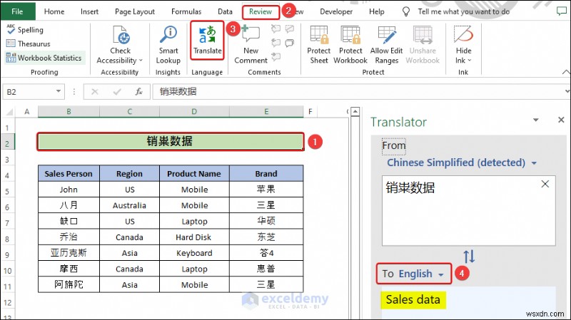 Dịch File Excel Sang Tiếng Anh:Hai Phương Pháp Đơn Giản 