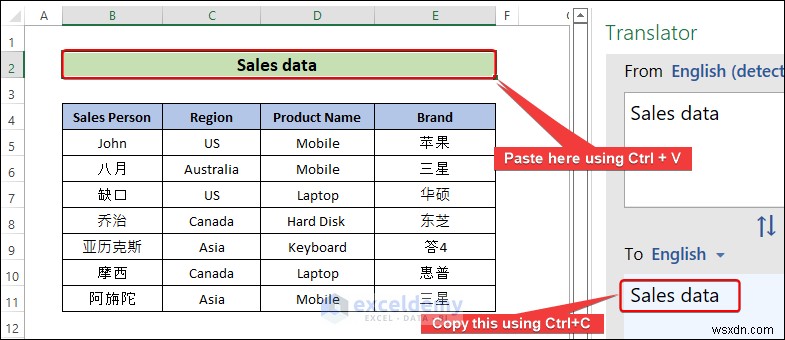Dịch File Excel Sang Tiếng Anh:Hai Phương Pháp Đơn Giản 