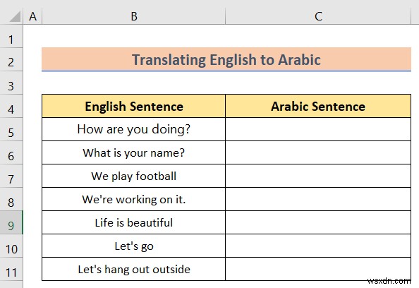 Dịch từ tiếng Ả Rập sang tiếng Anh dễ dàng trong Excel:Hướng dẫn từng bước 