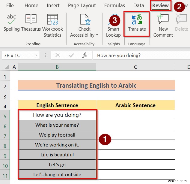 Dịch từ tiếng Ả Rập sang tiếng Anh dễ dàng trong Excel:Hướng dẫn từng bước 