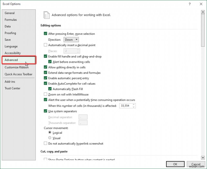 Khắc phục:Thiếu tùy chọn tự động điền trong Excel – Hướng dẫn từng bước nhanh 