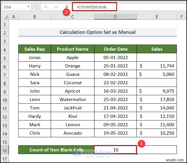 Hàm COUNT Excel không hoạt động? 4 nguyên nhân thường gặp &cách khắc phục dễ dàng 