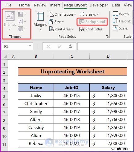 Tab bố cục trang Excel bị mờ đi? Giải thích 4 cách khắc phục nhanh 