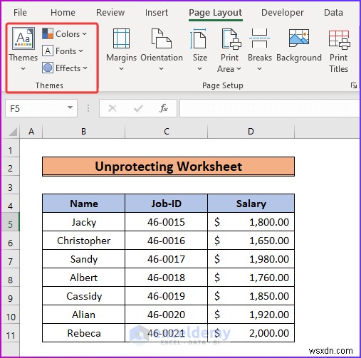 Tab bố cục trang Excel bị mờ đi? Giải thích 4 cách khắc phục nhanh 