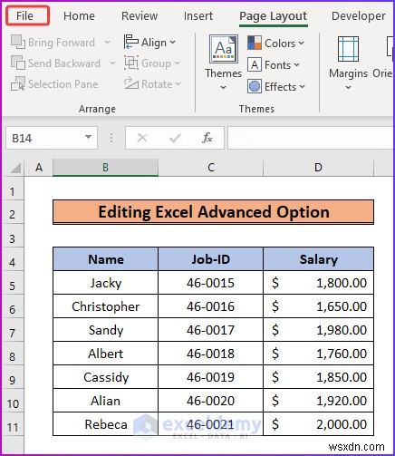 Tab bố cục trang Excel bị mờ đi? Giải thích 4 cách khắc phục nhanh 