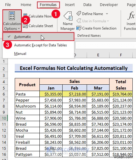 Giải quyết các vấn đề tính toán lại công thức Excel:6 giải pháp đã được chứng minh 