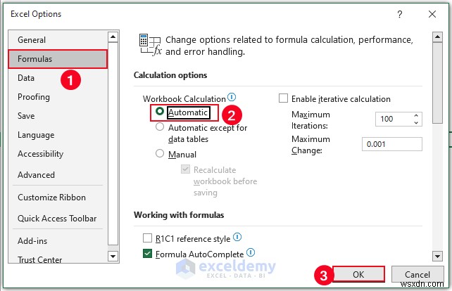 Giải quyết các vấn đề tính toán lại công thức Excel:6 giải pháp đã được chứng minh 
