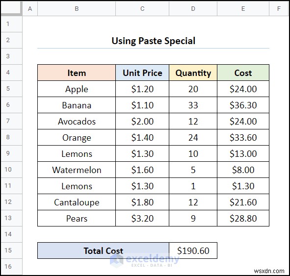 Chuyển dữ liệu Excel sang Google Trang tính một cách liền mạch:4 kỹ thuật đã được chứng minh 