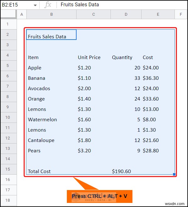 Chuyển dữ liệu Excel sang Google Trang tính một cách liền mạch:4 kỹ thuật đã được chứng minh 
