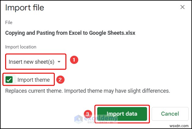 Chuyển dữ liệu Excel sang Google Trang tính một cách liền mạch:4 kỹ thuật đã được chứng minh 