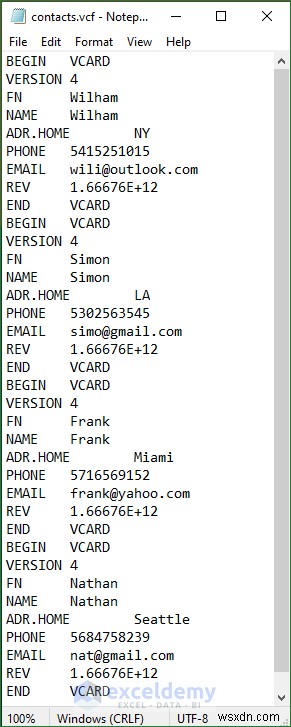 Mở tệp VCF (vCard) trong Excel:2 phương pháp dễ dàng 