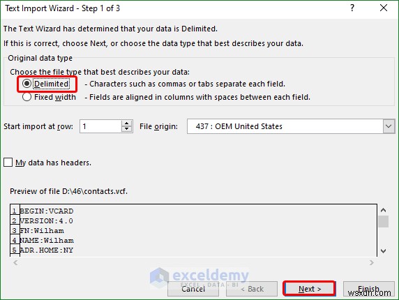Mở tệp VCF (vCard) trong Excel:2 phương pháp dễ dàng 