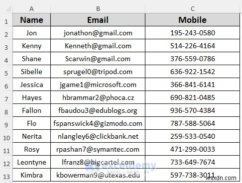 Dễ dàng xuất danh bạ Excel sang vCard:2 phương pháp đã được chứng minh 