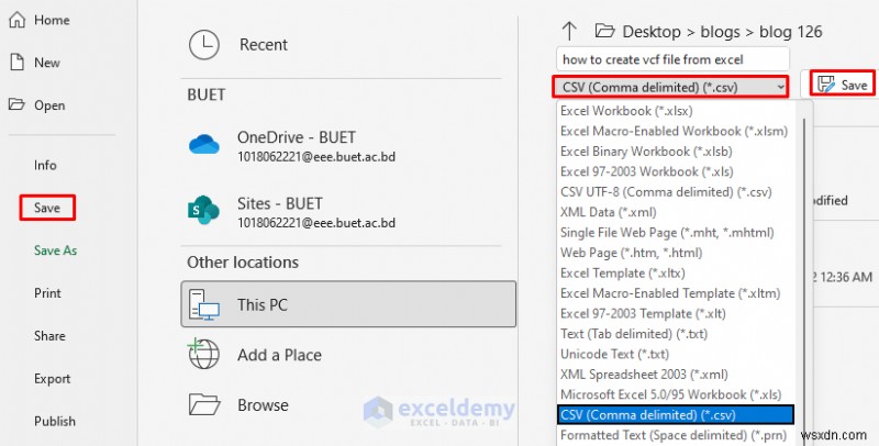 Dễ dàng xuất danh bạ Excel sang vCard:2 phương pháp đã được chứng minh 