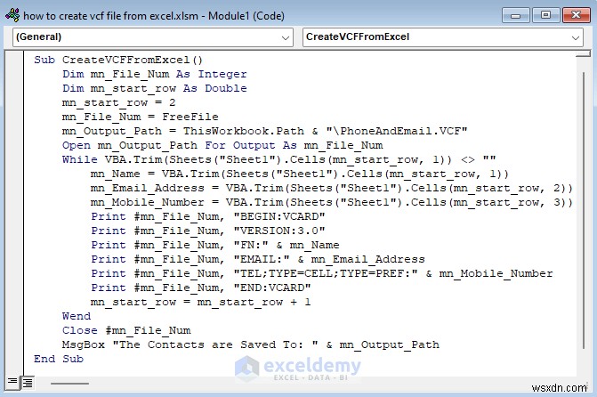 Dễ dàng xuất danh bạ Excel sang vCard:2 phương pháp đã được chứng minh 