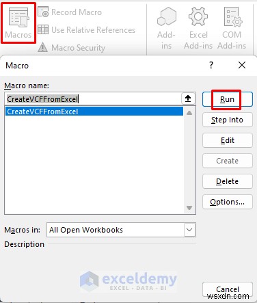 Dễ dàng xuất danh bạ Excel sang vCard:2 phương pháp đã được chứng minh 