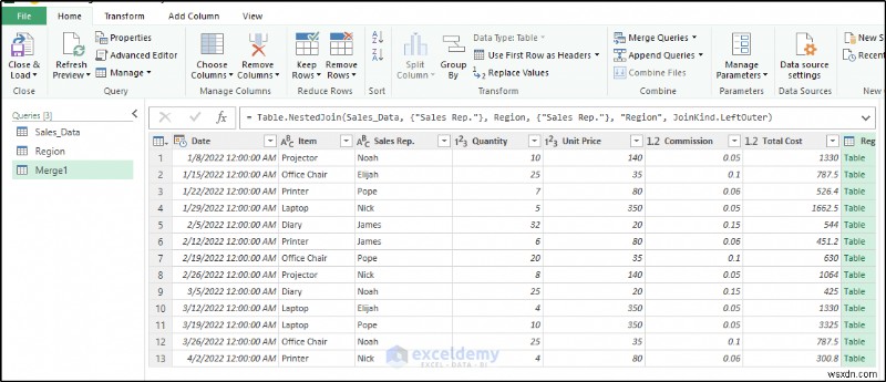 Master Power Query:Hợp nhất liền mạch hai bảng Excel 