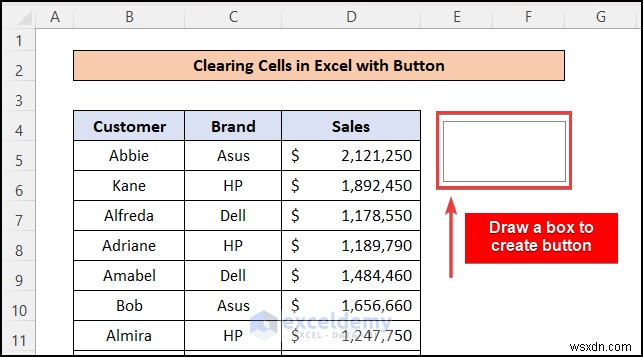 Dễ dàng xóa các ô Excel bằng nút một lần bấm:4 bước đơn giản 