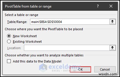 Thu nhỏ tệp Excel nhanh chóng bằng bảng tổng hợp