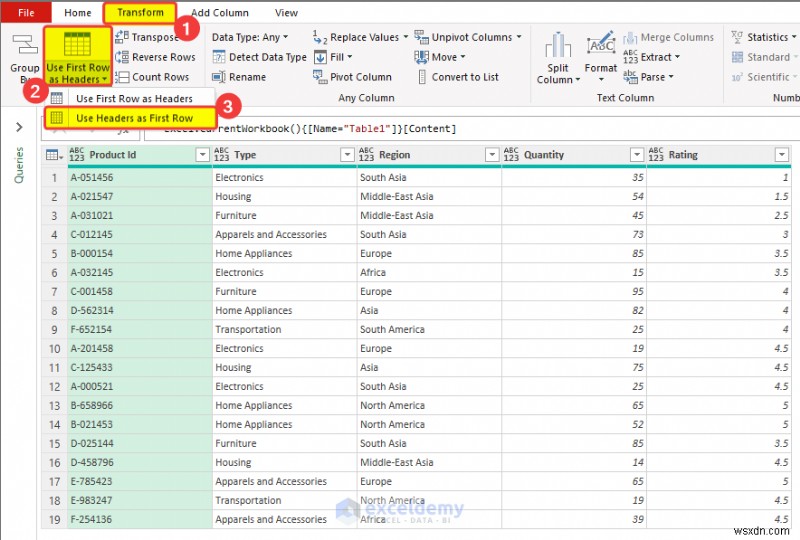 Quản lý tiêu đề cột động trong Power Query:Hướng dẫn thực hành 