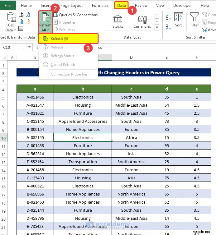 Quản lý tiêu đề cột động trong Power Query:Hướng dẫn thực hành 