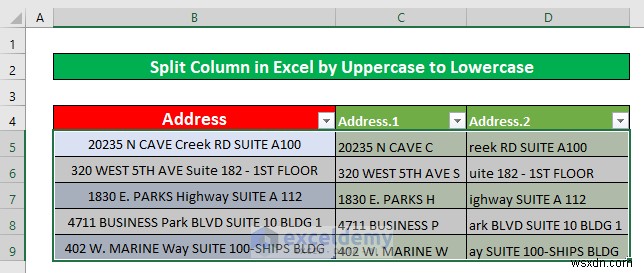 Tách cột Excel bằng Power Query:5 phương pháp dễ dàng, đã được chứng minh
